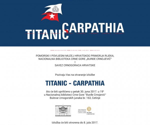EXHIBITION “TITANIC – CARPATHIA” AT THE NATIONAL LIBRARY