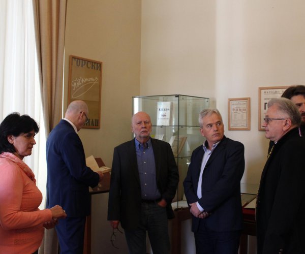 POLISH POET ADAM ZAGAJEWSKI VISITED NATIONAL LIBRARY